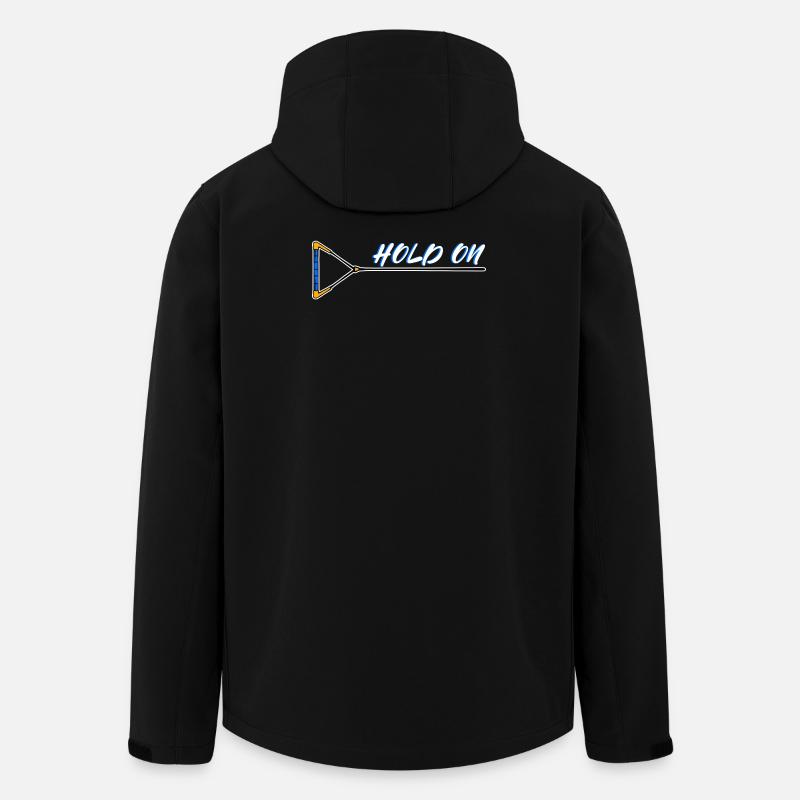 Kitesurfer Statement Wasserski Surfing Wakeboard - Recycelte Männer Softshell-Jacke von Stanley/Stella - Schwarz