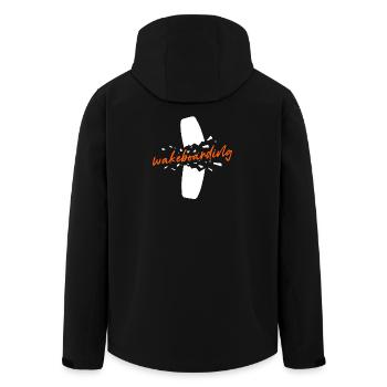 Sports nautiques Wakesurf Planche de surf Wakeboard Dicton - Veste softshell homme en polyester recyclé Stanley/Stella - noir - Dos - AI Model Male 185 light (185cm)