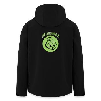 Der letzte Dinosaurier - Recycelte Männer Softshell-Jacke von Stanley/Stella - Schwarz - Hinten - AI Model Male 185 light (185cm)