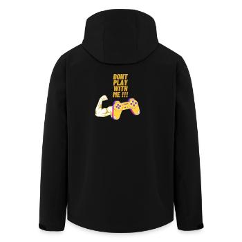 Game On 2 - Men’s Recycled Softshell Jacket by Stanley/Stella - black - Back - AI Model Male 185 light (185cm)