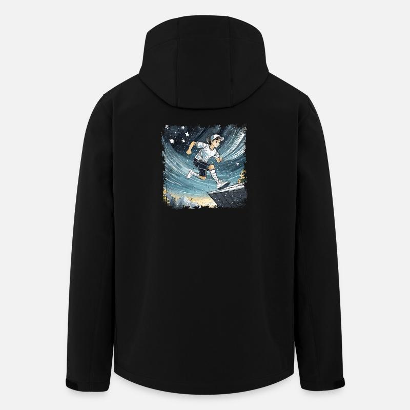 sporty boy comic - Men’s Recycled Softshell Jacket by Stanley/Stella - black