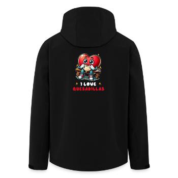 I Love Quesadillas Mexico - Men’s Recycled Softshell Jacket by Stanley/Stella - black - Back - AI Model Male 185 light (185cm)