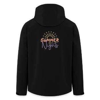 Nuits d’été - Veste softshell homme en polyester recyclé Stanley/Stella - noir - Dos - AI Model Male 185 light (185cm)