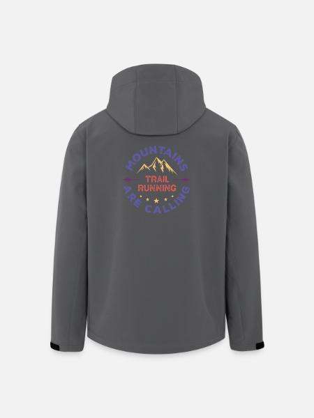Trailrunning - Berge rufen - Recycelte Männer Softshell-Jacke von Stanley/Stella - Schwarz