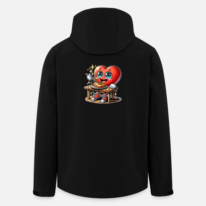 Lasagna Heart Italy Food & Kitchen - Veste softshell homme en polyester recyclé Stanley/Stella - noir