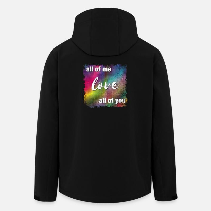 Je vous aime tous - Veste softshell homme en polyester recyclé Stanley/Stella - noir