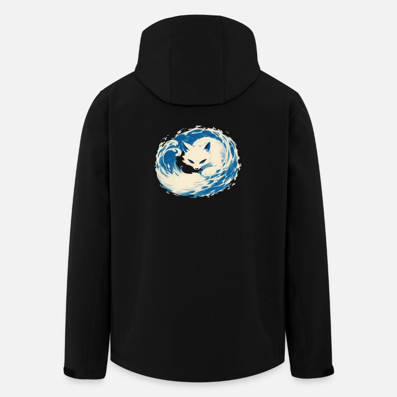 White Fox - Men’s Recycled Softshell Jacket Discoverer by Stanley/Stella - black