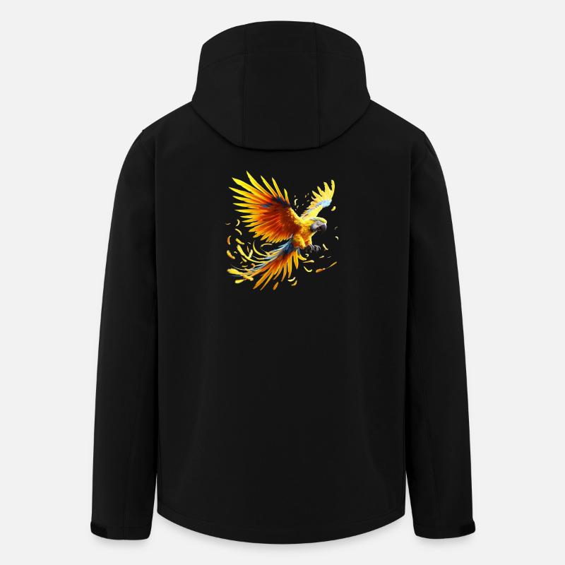 Ara (01) - Recycelte Männer Softshell-Jacke von Stanley/Stella - Schwarz