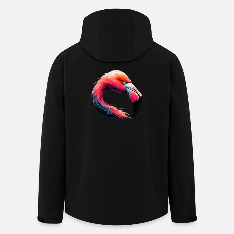 Flamingo - Recycelte Männer Softshell-Jacke von Stanley/Stella - Schwarz