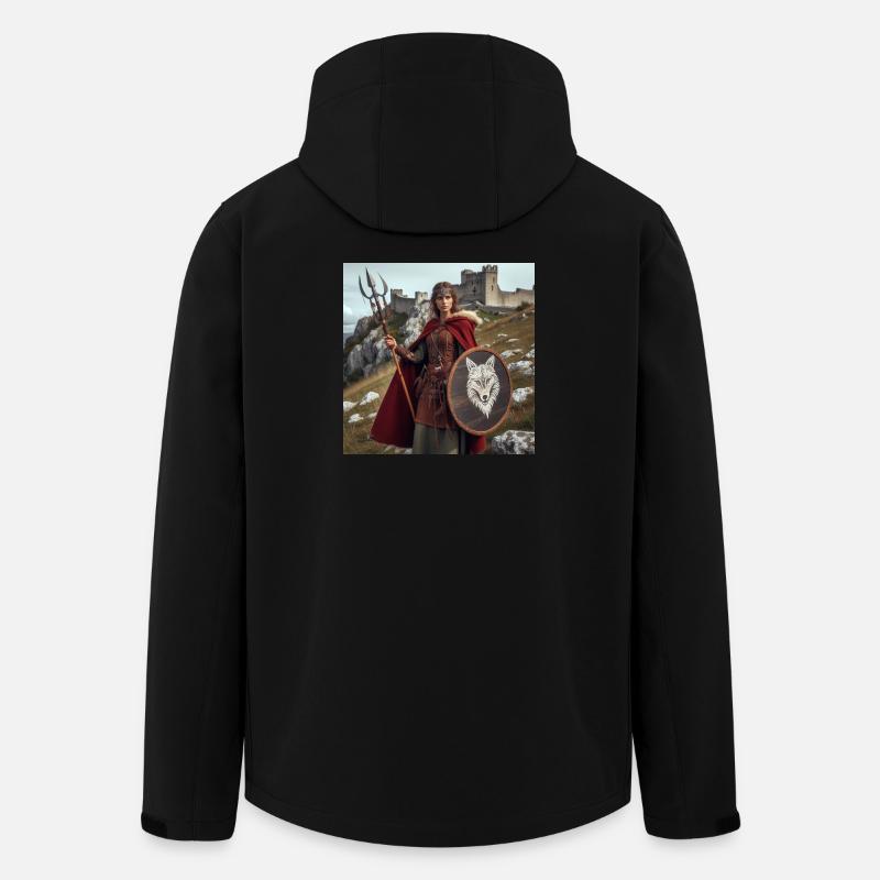 Wikinger-Krieger - Recycelte Männer Softshell-Jacke von Stanley/Stella - Schwarz