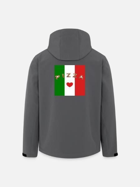 J’adore la pizza - Veste softshell homme en polyester recyclé Stanley/Stella - noir