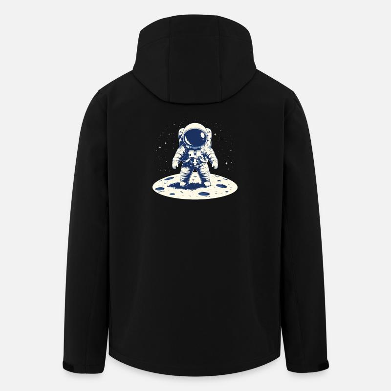Un Astronaute sue la Lune - Veste softshell homme en polyester recyclé Stanley/Stella - noir