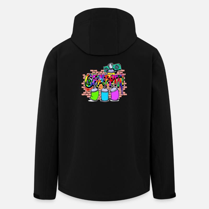 Strassenkunst Wildstyle Kunst Graffiti Sprayer - Recycelte Männer Softshell-Jacke von Stanley/Stella - Schwarz