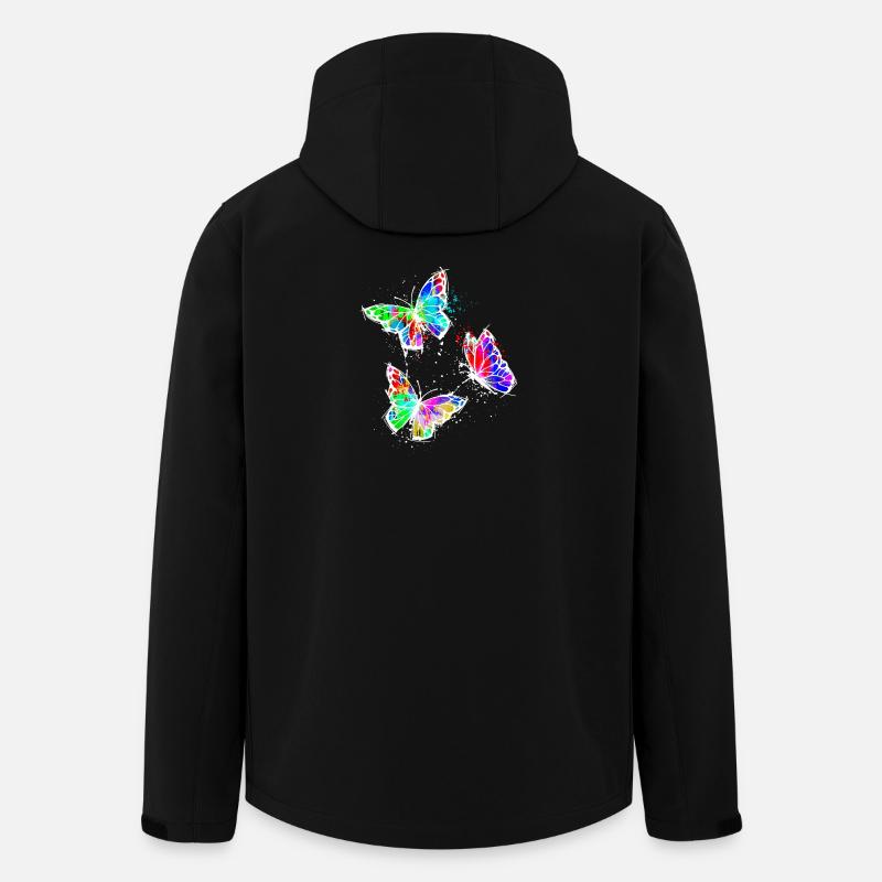 Art, Street Art, Graffiti, Papillon - Veste softshell homme en polyester recyclé Stanley/Stella - noir
