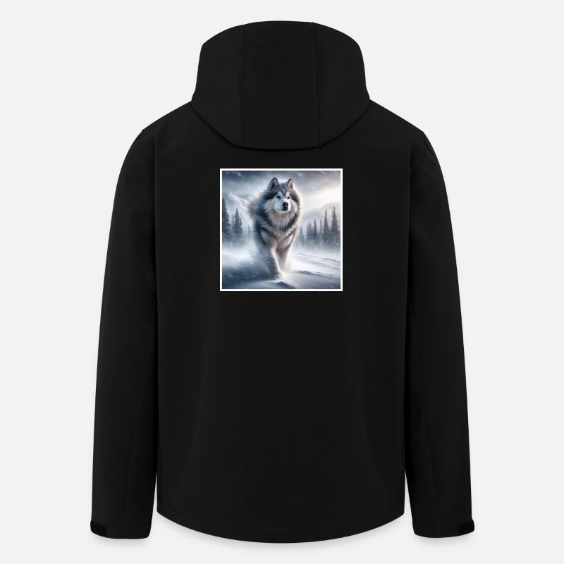 Schlittenhund - Recycelte Männer Softshell-Jacke von Stanley/Stella - Schwarz