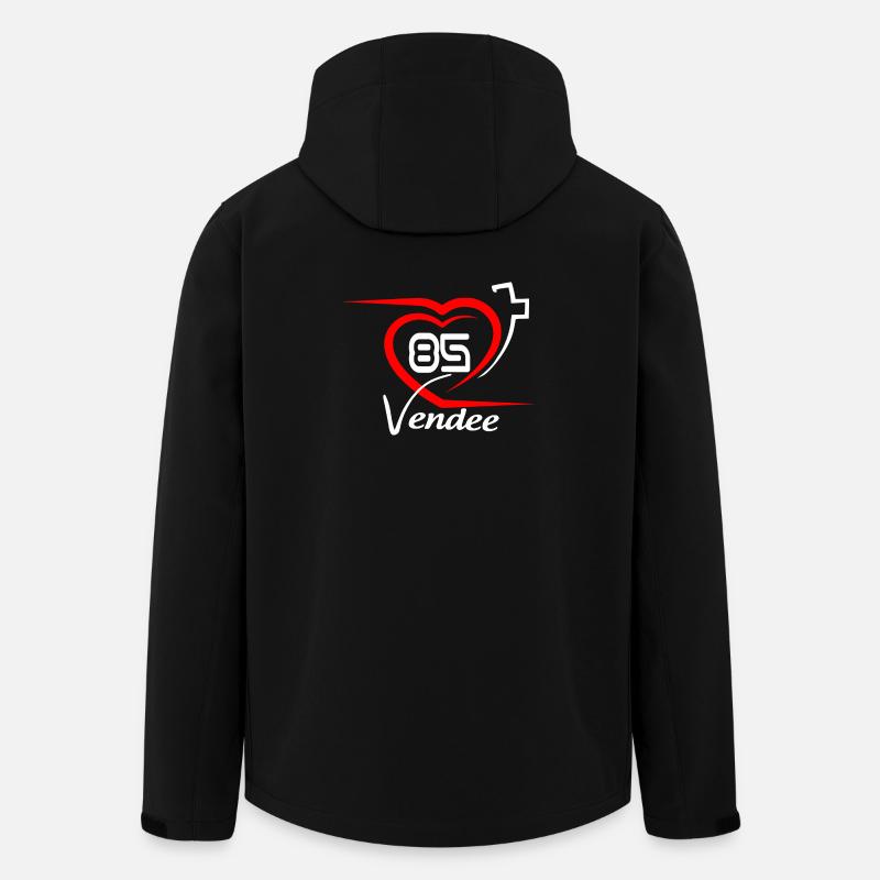 Vendée - Recycelte Männer Softshell-Jacke von Stanley/Stella - Schwarz