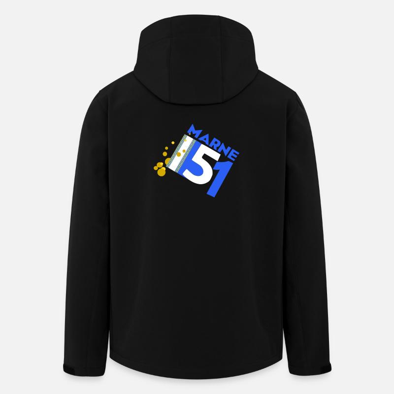 Marne - Veste softshell homme en polyester recyclé Stanley/Stella - noir