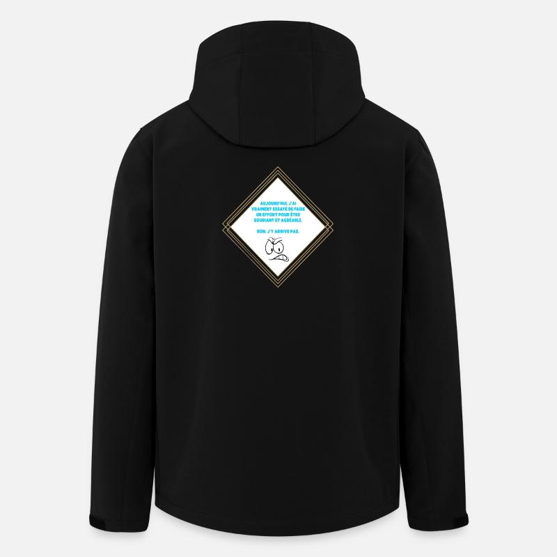 Ich kann nicht - Recycelte Männer Softshell-Jacke von Stanley/Stella - Schwarz