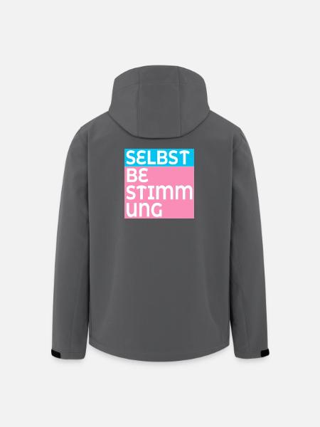 TRANS SELBSTBESTIMMUNG - Recycelte Männer Softshell-Jacke von Stanley/Stella - Schwarz