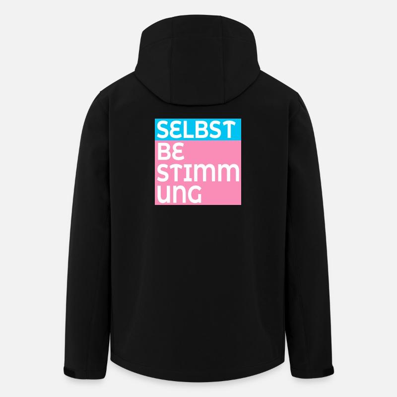 TRANS SELBSTBESTIMMUNG - Recycelte Männer Softshell-Jacke von Stanley/Stella - Schwarz