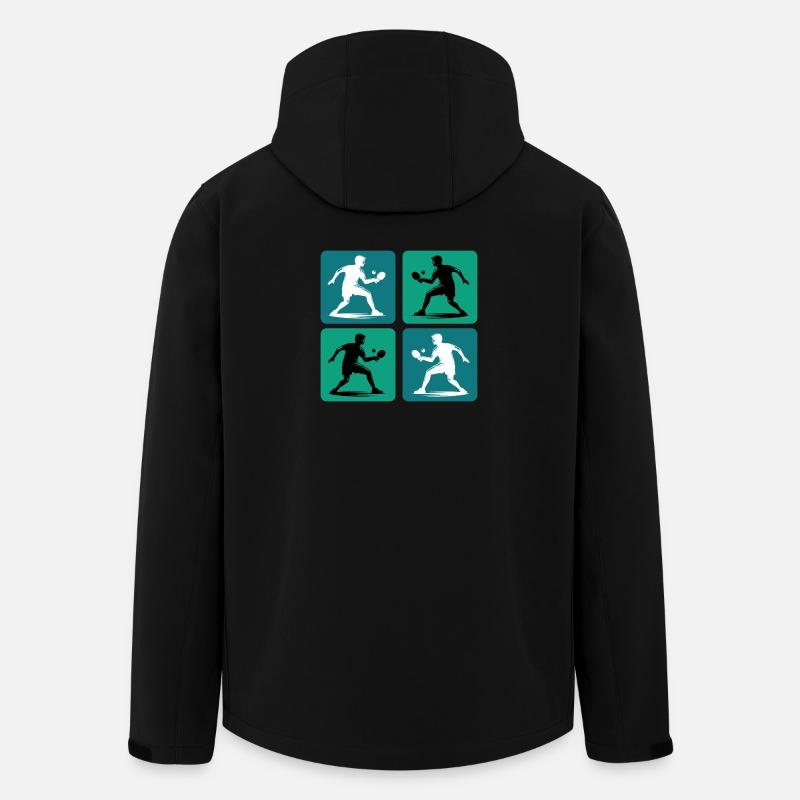 Design de tennis de table - Veste softshell homme en polyester recyclé Stanley/Stella - noir