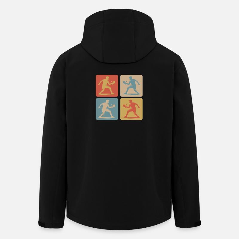 Design de tennis de table - Veste softshell homme en polyester recyclé Stanley/Stella - noir