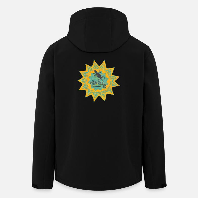 Can Picafort Mallorca Sonne - Recycelte Männer Softshell-Jacke von Stanley/Stella - Schwarz