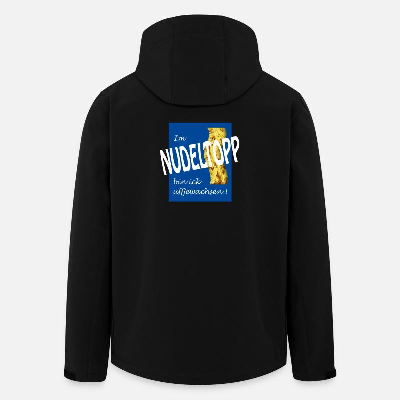 NUDELTOPP - Recycelte Männer Softshell-Jacke von Stanley/Stella - Schwarz