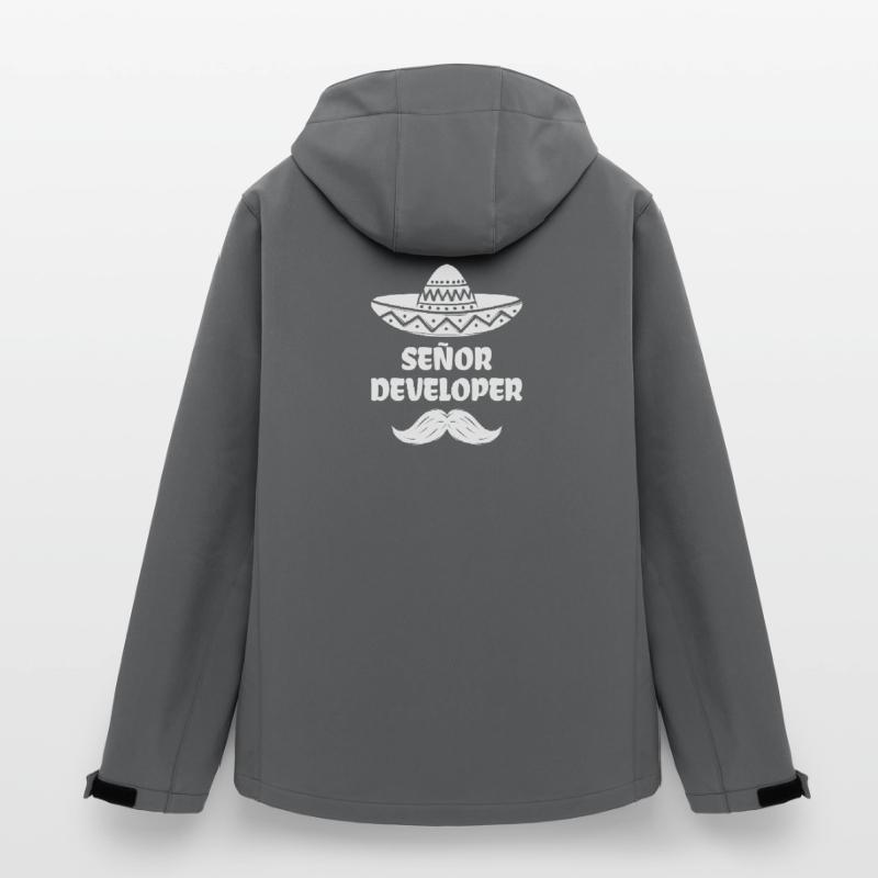 Déclaration du développeur Code Informatique Geek Scripting Veste softshell homme en polyester recyclé Stanley/Stella
