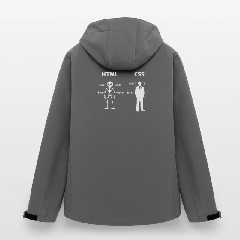 Code Css C++ Php Java Developer Code Scripting Men’s Recycled Softshell Jacket Discoverer by Stanley/Stella