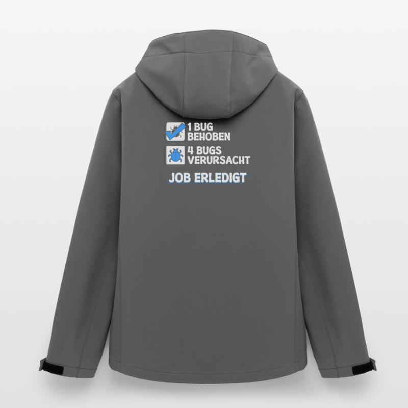 Développeur Coden skripting bugs debug correction de bugs Veste softshell homme en polyester recyclé Stanley/Stella
