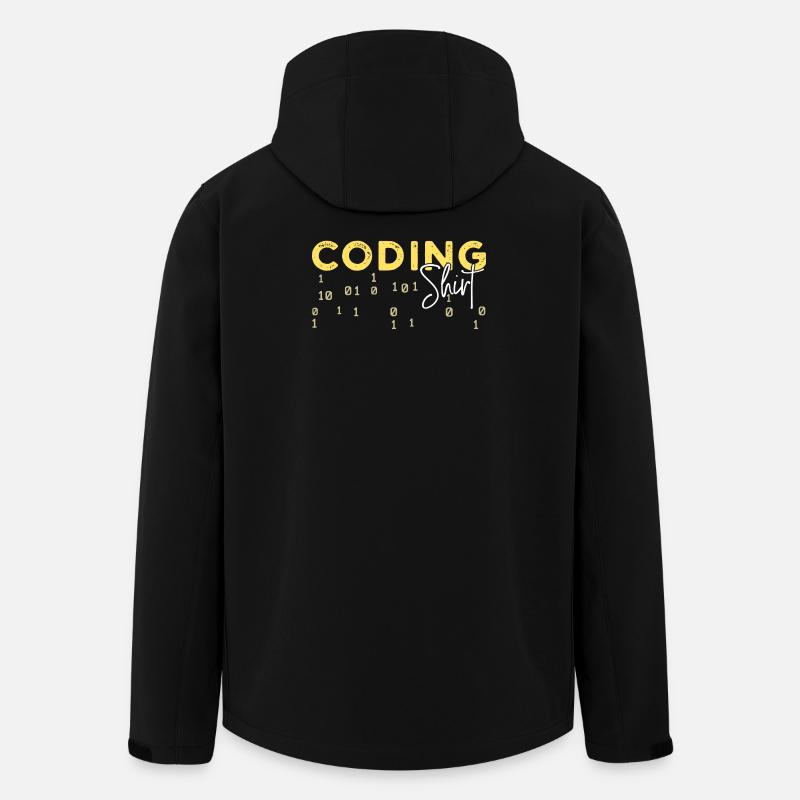 Coden Statement Développeur Programmeur Scripting - Veste softshell homme en polyester recyclé Stanley/Stella - noir