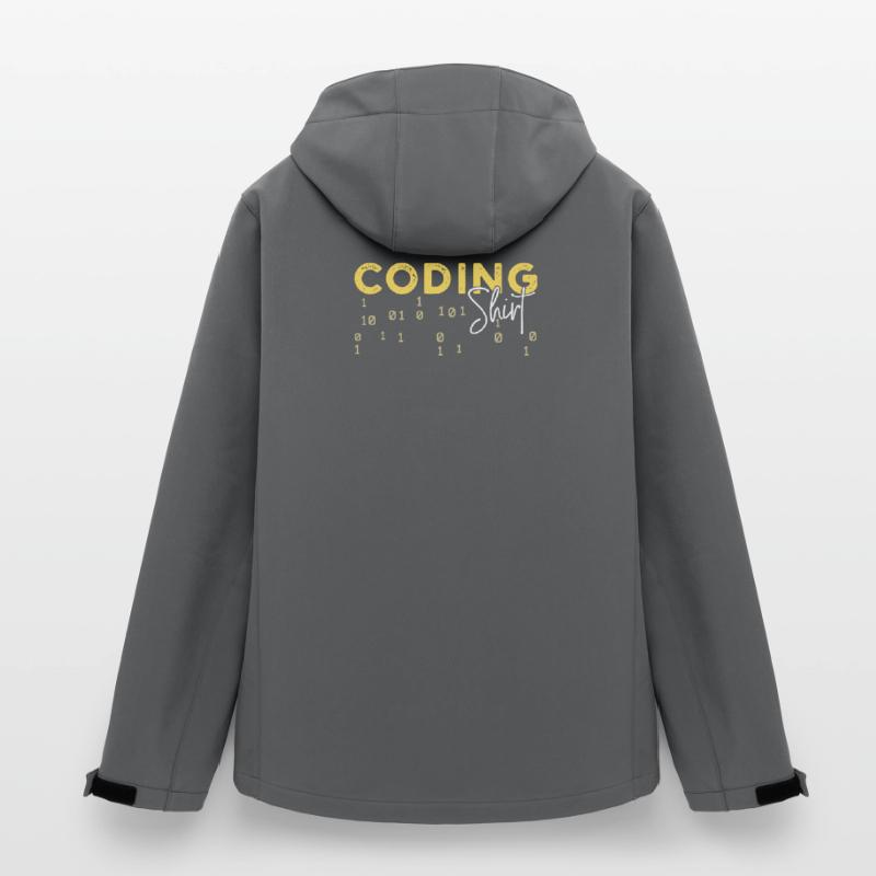 Coden Statement Développeur Programmeur Scripting Veste softshell homme en polyester recyclé Discoverer Stanley/Stella