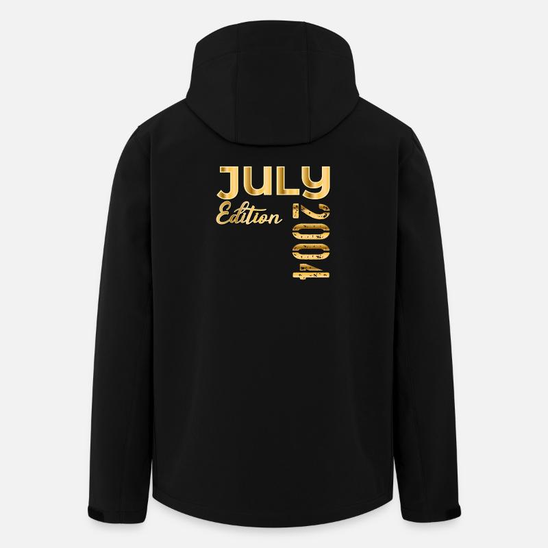 22e anniversaire juillet 2004 - Veste softshell homme en polyester recyclé Stanley/Stella - noir