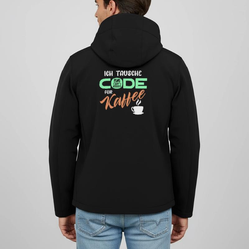 Code Developer Statement Programmer Computer Men’s Recycled Softshell Jacket Discoverer by Stanley/Stella