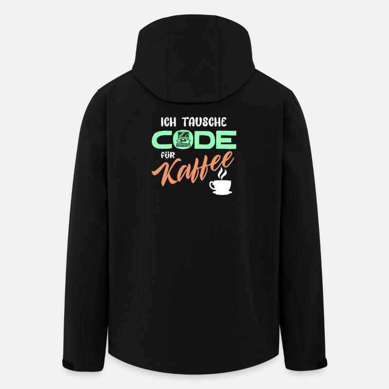 Code Developer Statement Programmierer Computer - Recycelte Männer Softshell-Jacke von Stanley/Stella - Schwarz