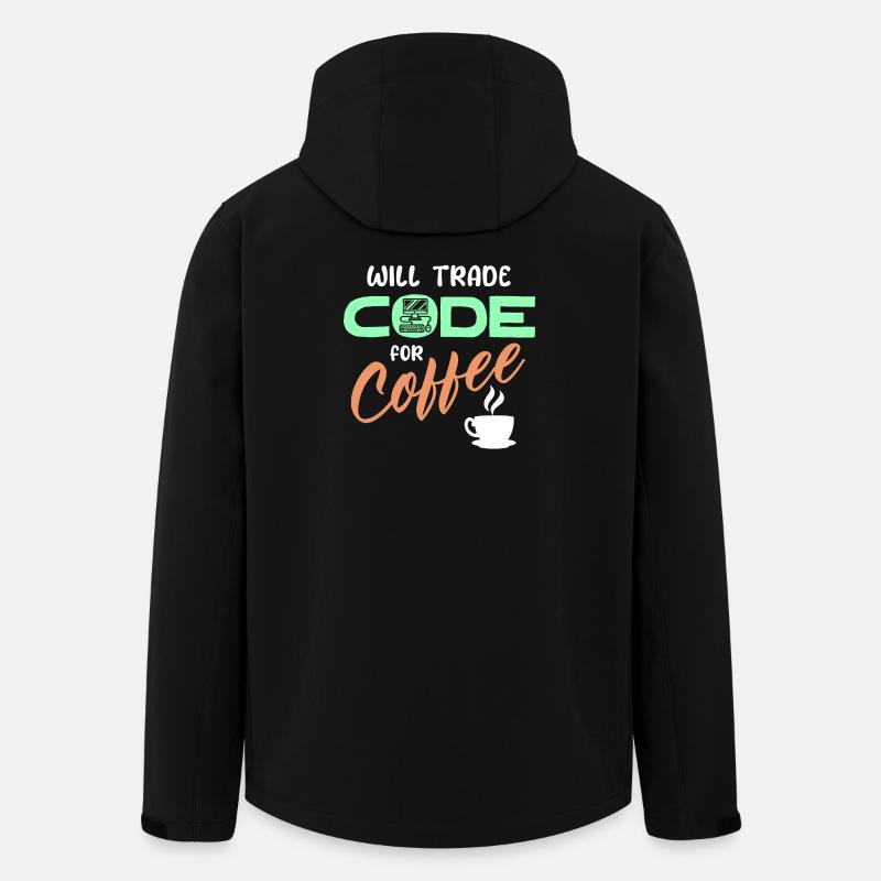 Programmer Developer Code Statement Computer - Men’s Recycled Softshell Jacket by Stanley/Stella - black