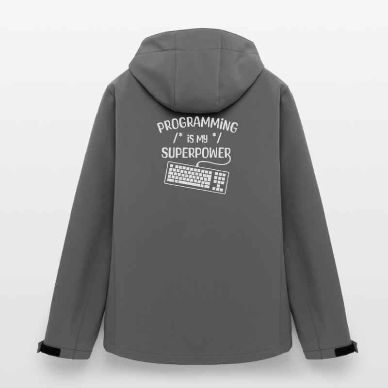 Computerfreak Developer Statement Coden Informatik Recycelte Männer Softshell-Jacke von Stanley/Stella