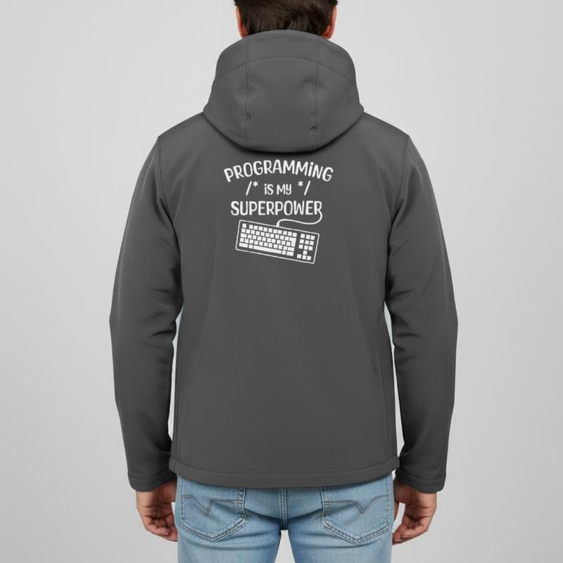 Computerfreak Developer Statement Coding Computer Science Men’s Recycled Softshell Jacket by Stanley/Stella