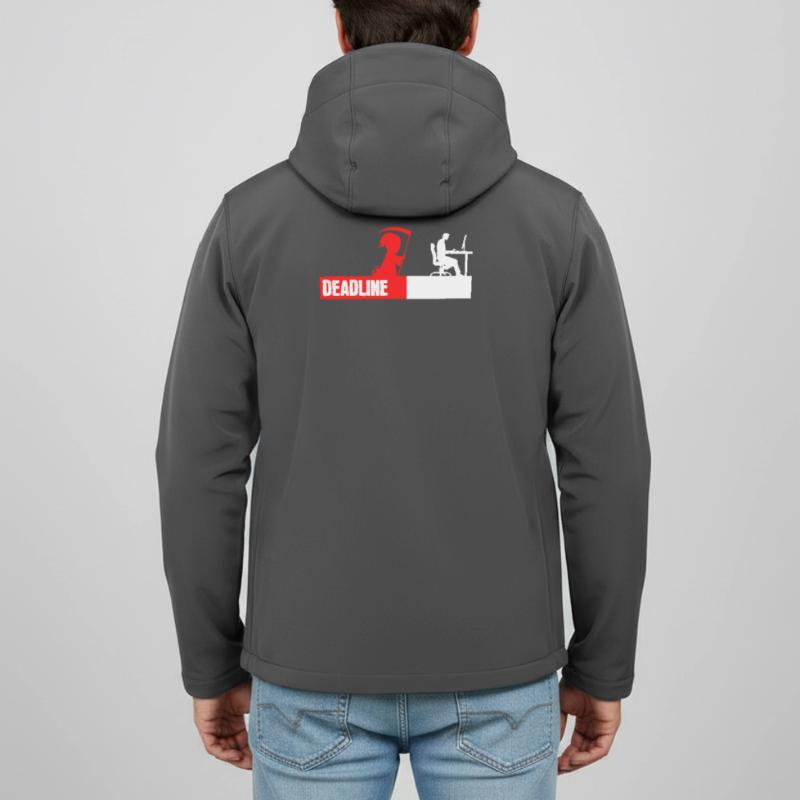 Computergeek Developer Coden Statement Scripting Men’s Recycled Softshell Jacket Discoverer by Stanley/Stella