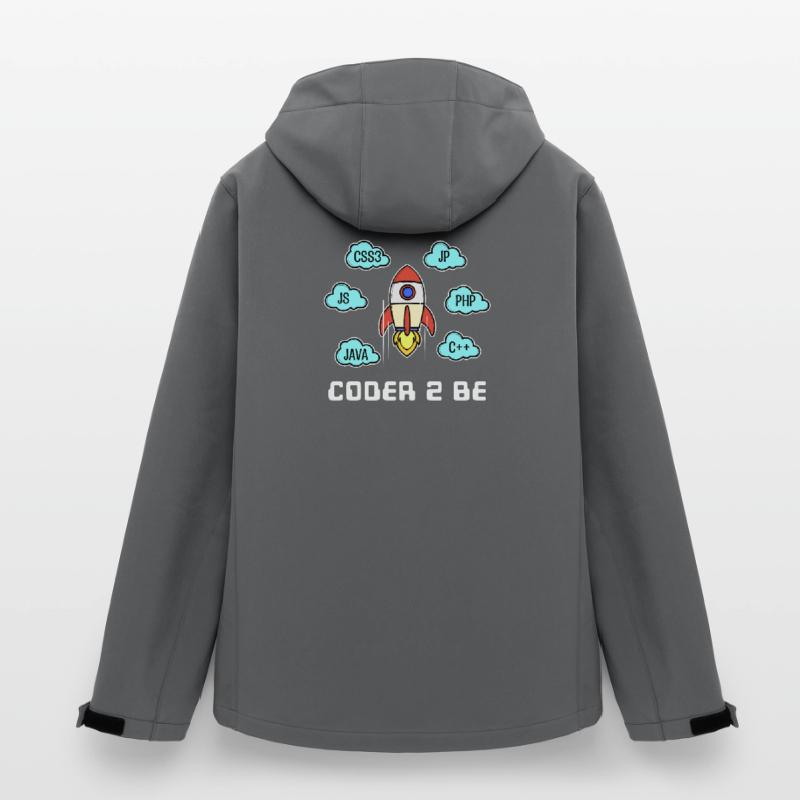 Developer Statement Css Php Java C++ Programmer Men’s Recycled Softshell Jacket by Stanley/Stella