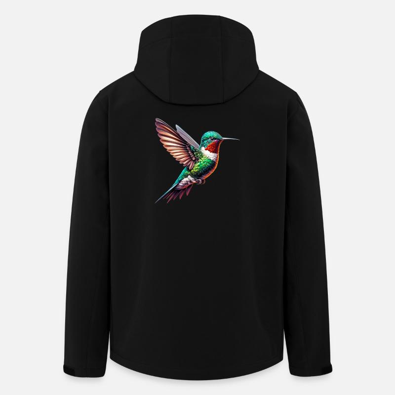 Kolibri - Recycelte Männer Softshell-Jacke von Stanley/Stella - Schwarz