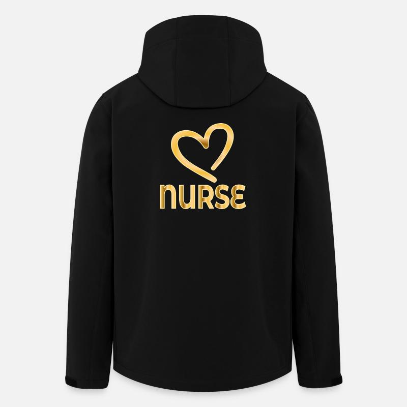 THANK YOU NURSE - Appreciation - Men’s Recycled Softshell Jacket by Stanley/Stella - black