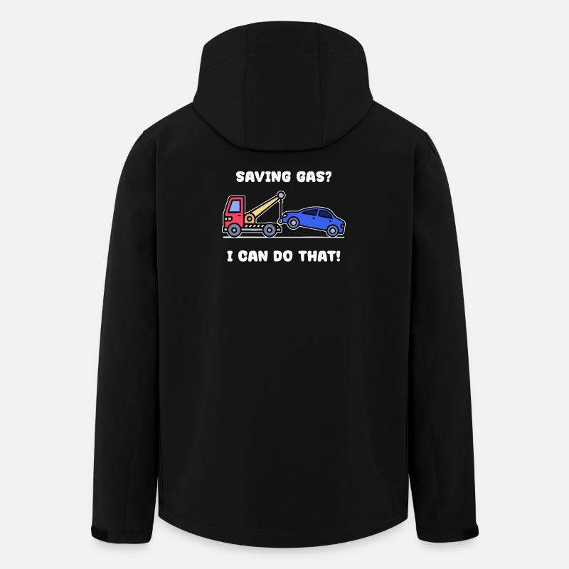Auto Statement Tanken Energiespeicher Strom - Recycelte Männer Softshell-Jacke von Stanley/Stella - Schwarz