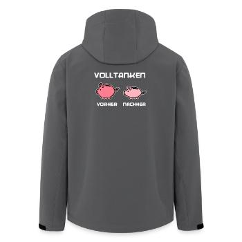 Déclaration de ravitaillement Pompe à essence diesel - Veste softshell homme en polyester recyclé Stanley/Stella - charbon - Dos - AI Model Male 185 light (185cm)