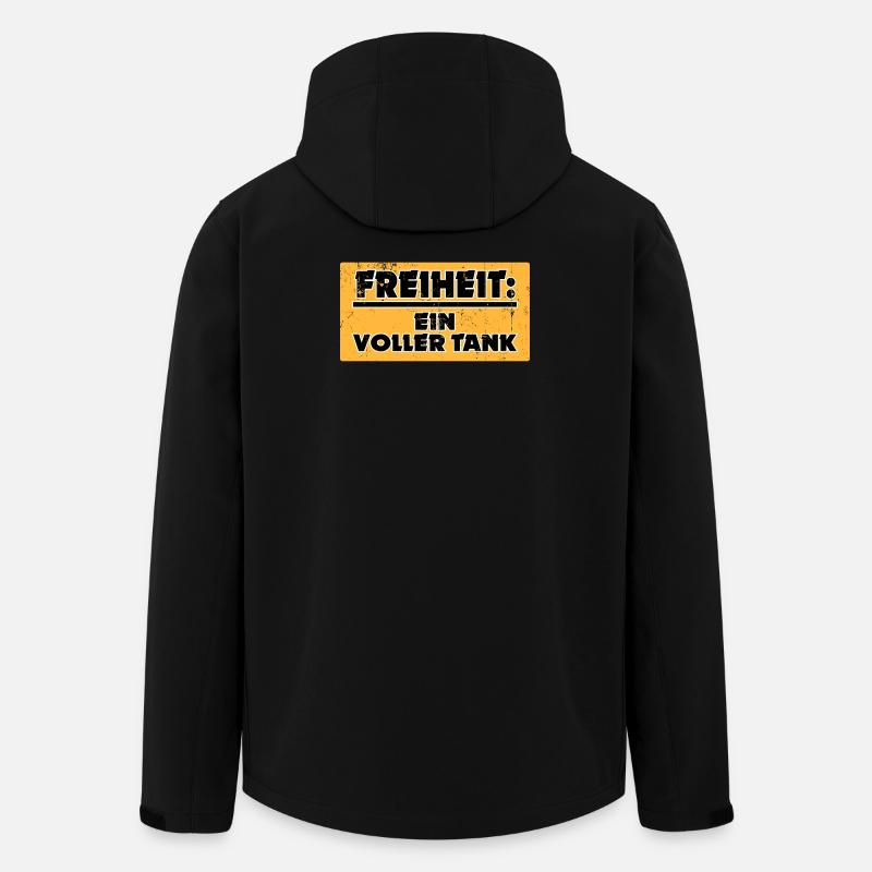 Electricity Electrical Energy Refueling Statement Gasoline - Men’s Recycled Softshell Jacket by Stanley/Stella - black