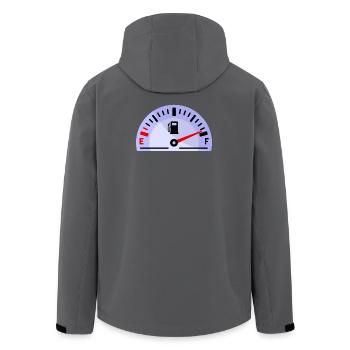 Ravitaillement en énergie électrique de la station-service - Veste softshell homme en polyester recyclé Stanley/Stella - noir - Dos - AI Model Male 185 light (185cm)
