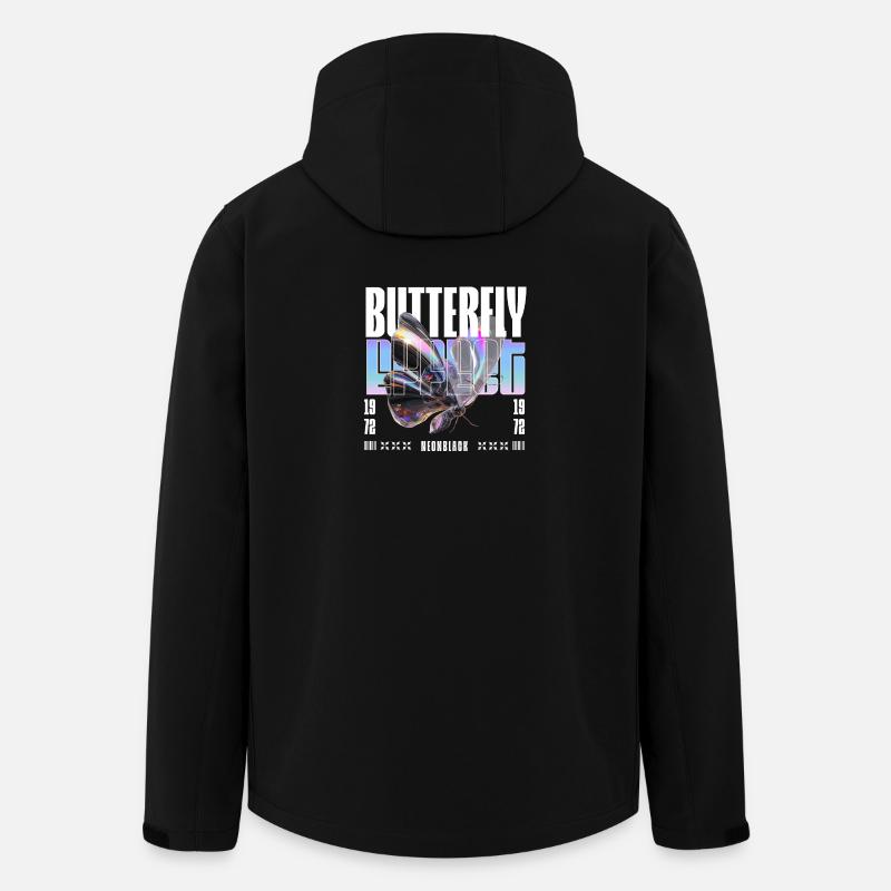 Butterfly Effect Holo - Men’s Recycled Softshell Jacket by Stanley/Stella - black