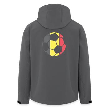 Championnat de Belgique par équipe de football, vainqueur du tournoi - Veste softshell homme en polyester recyclé Stanley/Stella - charbon - Dos - AI Model Male 185 light (185cm)