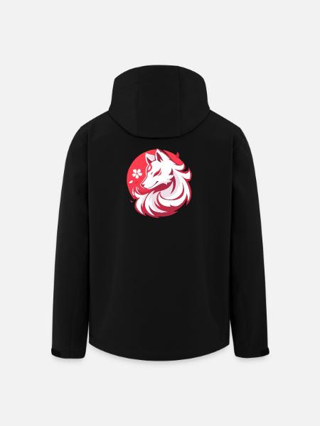 Asian Style White Fox - Men’s Recycled Softshell Jacket by Stanley/Stella - black